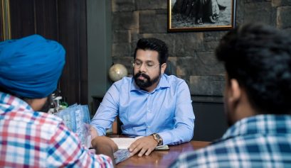 Nikhil Aggarwal speaking at a conference